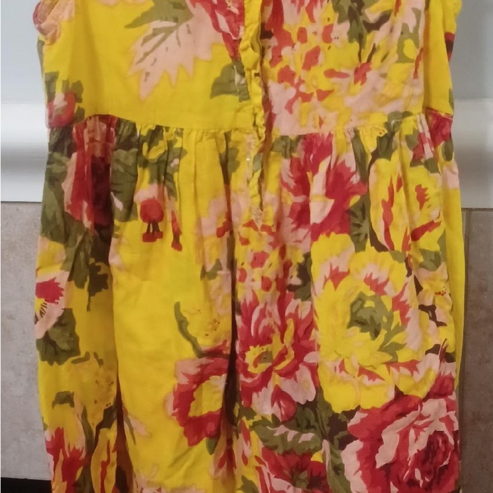 Floral Yellow Skirt